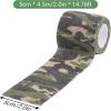 imageDROK 410 Roll Camo Tape Wrap Camouflage SelfAdhesive Camo Stick Bandage for Outdoor Sports Climbing Camping 23in x 1476ft for Range Finder Camera Flashlight BicycleForest