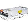 imageDROK 48V Power Supply AC 110V220V to DC 048V 10A 480W Buck Converter Adjustable Variable LED Adapter Regulated 5V 12V 24V 30V 36V 48V Volt Voltage Transformer 10A Amp Charger for Lab CCTVDual Display Fix Current