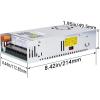 imageDROK 48V Power Supply AC 110V220V to DC 048V 10A 480W Buck Converter Adjustable Variable LED Adapter Regulated 5V 12V 24V 30V 36V 48V Volt Voltage Transformer 10A Amp Charger for Lab CCTVDual Display Fix Current