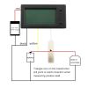 imageDROK Battery Monitor Amp Volt Power Watt Meter DC 0300V 200A STN LCD Display Panel Meter Current Voltage Energy Capacity Ammeter Voltmeter Multimeter Gauge with Hall Sensor 25m Shielde98425m Cable
