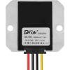 imageDROK Boost Buck Converter 9V36V to 12V 3A 36W Plastic Shell Waterproof Auto Step Up Down Voltage Regulator 12V Volt Transformer for Car Audio Solar Power System LCD Television LED Display ScreenAluminium Shell