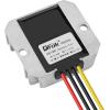 imageDROK Boost Buck Converter 9V36V to 12V 3A 36W Plastic Shell Waterproof Auto Step Up Down Voltage Regulator 12V Volt Transformer for Car Audio Solar Power System LCD Television LED Display ScreenAluminium Shell