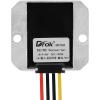 imageDROK Boost Buck Converter 9V36V to 12V 3A 36W Plastic Shell Waterproof Auto Step Up Down Voltage Regulator 12V Volt Transformer for Car Audio Solar Power System LCD Television LED Display ScreenAluminium Shell