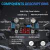 imageDROK Buck Converter 24v to 5v DC 432V to 12530V 3A Adjustable Step Down Module LM2596 Voltage Regulator Board 12V to 5 V LED Power Supply Transformer