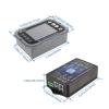 imageDROK ChargeDischarge Multi Meter 0120V 100A DC Voltmeter Coulometer Mobile Phone APP Control LCD Battery Monitor Volt Amp Temp Power Capacity Timing Monitor for RV Boat EBike