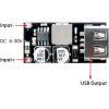 imageDROK DC Buck Converter 12V to 5V Step Down Converter Voltage Regulator 9V36V to 5V 356A Pack of 2 BlueBlack Mini4pcs