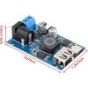 imageDROK DC Buck Converter 12V to 5V Step Down Converter Voltage Regulator 9V36V to 5V 356A Pack of 2 BlueBlue Pro1pcs