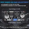 imageDROK DC Buck Converter Adjustable DC Voltage Regulator Adjustable 4540V to 12537V 36V 24V 12V 9V 5V 3V Variable Voltage Stabilizer Power Supply Volt Reducer Step Down TransformerBlack