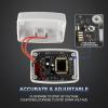 imageDROK Electric Voltage Testers 2pcs AC 80300V LCD Display Flat Plug Voltmeter Electrical Outlet Tester Plug in Digital Voltage Meter80300V