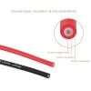 imageDROK Jumper Wires with Alligator Clips Electrical  10pcs 45mm Large Pure Copper 196 inches50cm Test Leads with Alligator Clips for Multimeter Electrical TestingTest Probes  Leads