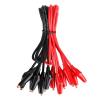 imageDROK Jumper Wires with Alligator Clips Electrical  10pcs 45mm Large Pure Copper 196 inches50cm Test Leads with Alligator Clips for Multimeter Electrical TestingTest Probes  Leads