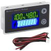 imageDROK RV Battery Monitor 12V  Golf Cart Battery Meter 10100V Digital Voltmeter Temperature Gauge for Car Marine DIY ProjectBlack