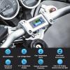 imageDROK RV Battery Monitor 12V  Golf Cart Battery Meter 10100V Digital Voltmeter Temperature Gauge for Car Marine DIY ProjectGrey