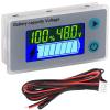 imageDROK RV Battery Monitor 12V  Golf Cart Battery Meter 10100V Digital Voltmeter Temperature Gauge for Car Marine DIY ProjectGrey