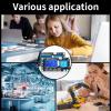 imageDROK Timer Relay  5V12V24V Time Delay Relay Switch DelayOff Cycle Timer 001s9999mins with LCD Display Support Micro USB 5V Power SupplyBlack