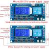 imageDROK Timer Relay  5V12V24V Time Delay Relay Switch DelayOff Cycle Timer 001s9999mins with LCD Display Support Micro USB 5V Power SupplyBlue