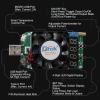 imageDROK USB Load Tester Electronic Load Test Resistor Module 25W LD25 USB and Type C Interface Discharge Adjustable Constant Current 025A4A Intelligent Temperature Control with Cooling Fan