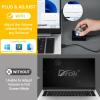 imageDROK USB Volume Knob Small PC Computer Speaker Volume Control Audio External USB Volume Control Knob with 1Key Mute Function Support Win7 8 10 XP Mac Vista Android Black and SilverSilver