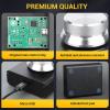 imageDROK USB Volume Knob Small PC Computer Speaker Volume Control Audio External USB Volume Control Knob with 1Key Mute Function Support Win7 8 10 XP Mac Vista Android Black and SilverSilver