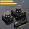 imageDROK USB Volume Knob Small PC Computer Speaker Volume Control Audio External USB Volume Control Knob with 1Key Mute Function Support Win7 8 10 XP Mac Vista Android Black and SilverBlack