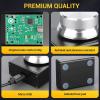 imageDROK USB Volume Knob Small PC Computer Speaker Volume Control Audio External USB Volume Control Knob with 1Key Mute Function Support Win7 8 10 XP Mac Vista Android Black and SilverSilver