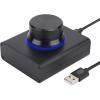 imageDROK USB Volume Knob Small PC Computer Speaker Volume Control Audio External USB Volume Control Knob with 1Key Mute Function Support Win7 8 10 XP Mac Vista Android Black and SilverBlack