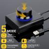 imageDROK USB Volume Knob Small PC Computer Speaker Volume Control Audio External USB Volume Control Knob with 1Key Mute Function Support Win7 8 10 XP Mac Vista Android Black and SilverBlack