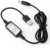 imageDROK USB to 9v 5v to 12v Step Up USB Cable DC 5V Boost to 9V 12V Voltage Converter 1A Stepup Volt Transformer Power Regulator Line with LED Display5V to 12VNo Display