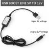 imageDROK USB to 9v 5v to 12v Step Up USB Cable DC 5V Boost to 9V 12V Voltage Converter 1A Stepup Volt Transformer Power Regulator Line with LED Display5V to 12VNo Display