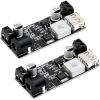 imageDROK DC Buck Converter 12V to 5V Step Down Converter Voltage Regulator 9V36V to 5V 356A Pack of 2 BlueBlack2pcs