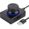 imageDROK USB Volume Knob Small PC Computer Speaker Volume Control Audio External USB Volume Control Knob with 1Key Mute Function Support Win7 8 10 XP Mac Vista Android Black and SilverBlack