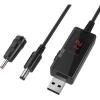 imageDROK USB to 9v 5v to 12v Step Up USB Cable DC 5V Boost to 9V 12V Voltage Converter 1A Stepup Volt Transformer Power Regulator Line with LED Display5V to 912V