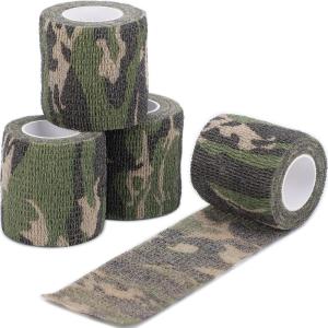 imageDROK 410 Roll Camo Tape Wrap Camouflage SelfAdhesive Camo Stick Bandage for Outdoor Sports Climbing Camping 23in x 1476ft for Range Finder Camera Flashlight BicycleForest