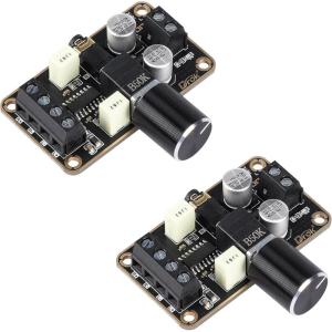 imageDROK 5W5W Mini Audio Amplifier Board PAM8406 DC 5V Digital Stereo Power Amp 20 Dual Channel Class D Amplify Module for Speaker Sound System DIY5W5W2pcs
