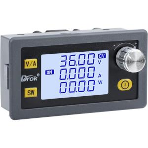 imageDROK Buck Boost Converter DC 636V to 0636V Adjustable Voltage Regulator 5A 80W Step Up Step Down Converter LCD Display Power Supply for Solar Panel RV80W