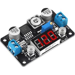 imageDROK Buck Converter 24v to 5v DC 432V to 12530V 3A Adjustable Step Down Module LM2596 Voltage Regulator Board 12V to 5 V LED Power Supply Transformer