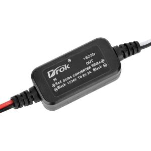 imageDROK Buck Converter DC 1132V to 75V 3A Voltage Regulator Step Down Converter Power Supply for Vehicle Car Truck RV Solar Panel12V24V to 6V