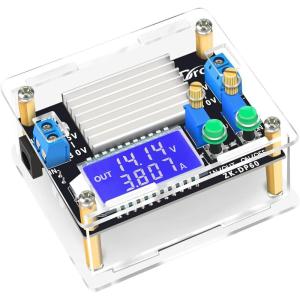 imageDROK DC Buck Converter 53V32V to 12V32V 12A Adjustable Power Supply 5v 9v 12v 24V 30V 32V Step Down Voltage Regulator with LCD Display Volt Transformer Reducer CC CV for RV Solar Panel Golf CartBuck Boost 5530V to 0530V 4A