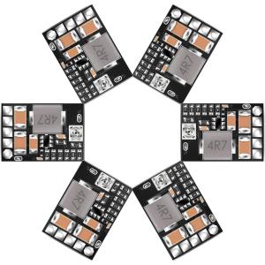 imageDROK DC Buck Converter 6pcs Mini Voltage Regulator DC 4520V 12V 9V Step Down to 5V Reducer Board 3A 10W Fixed Adjustable Volt Output StepDown Transformer Power Supply Stabilizer Module6pcs 4520V to 5V