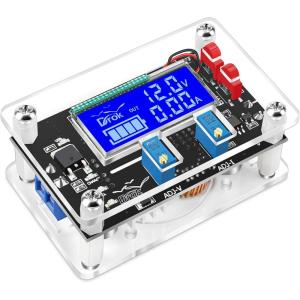 imageDROK DC Buck Converter Adjustable Voltage Regulator 12V 6V32V to 1532V 5A LCD Screen Step Down Converter with USB Port and Protective CaseBoost 630V to 732V