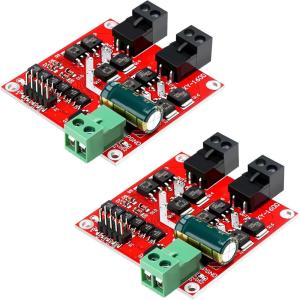 imageDROK DC Motor Driver L298 Dual H Bridge Motor Speed Controller DC 65V27V 7A PWM Motor Regulator Board 12V 24V Electric Motor Control Module Industrial 160W with Optocoupler Isolation160WPack of 2