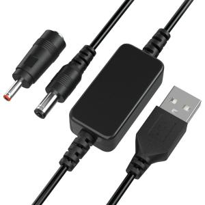 imageDROK USB to 9v 5v to 12v Step Up USB Cable DC 5V Boost to 9V 12V Voltage Converter 1A Stepup Volt Transformer Power Regulator Line with LED Display5V to 9VNo Display