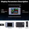 imageDROK Digital Multimeter DC 8100V 100A Battery Monitor 12V 24V 36V 48V 60V Volt Amp Watt Meter Big Color Screen LCD Display Capacity Time Power Voltmeter Ampmeter for RV Solar Panel Battery Charge100Awith Base