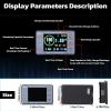imageDROK Digital Multimeter DC 8100V 100A Battery Monitor 12V 24V 36V 48V 60V Volt Amp Watt Meter Big Color Screen LCD Display Capacity Time Power Voltmeter Ampmeter for RV Solar Panel Battery Charge300A