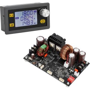 imageDROK CNC DC Buck Converter with Meter 670V to 060V 10A 600W DC 5V 9V 12V 24V 36V 48V 60V Fixed Output Voltage Adjustable Power Supply Voltage Regulator Step Down ModuleWith Meter