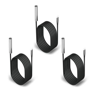 imageDROK 10K Temperature Sensor Probe 3pcs 1 Meter Waterproof Stainless Steel NTC Temperature Probe for Various Water Dispensers Air Conditioners Refrigerators Freezers Water Heaters Dishwashers1 Meter