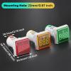 imageDROK AC Voltage Display 3pcs Digital LED Display Voltmeter AC 60500V Voltage Meter Monitor 110v 220v Volt Detetor Green Red Yellow Signal Indicator Light PanelRegular