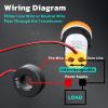imageDROK AC Voltage Display 3pcs Digital LED Display Voltmeter AC 60500V Voltage Meter Monitor 110v 220v Volt Detetor Green Red Yellow Signal Indicator Light PanelRegular