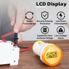 imageDROK AC Voltage Display 3pcs Digital LED Display Voltmeter AC 60500V Voltage Meter Monitor 110v 220v Volt Detetor Green Red Yellow Signal Indicator Light PanelSmall