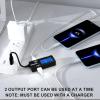 imageDROK USB C Tester Power Meter  LCD Display Variable Backlight Voltmeter Amp Battery Capacity Tester Internal Resistance Battery Level Indicator for Laptop Tablet Phone Power BankBlack